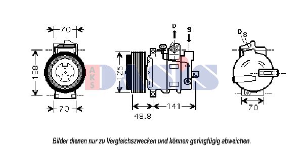 AKS DASIS Kompressori, ilmastointilaite 851848N